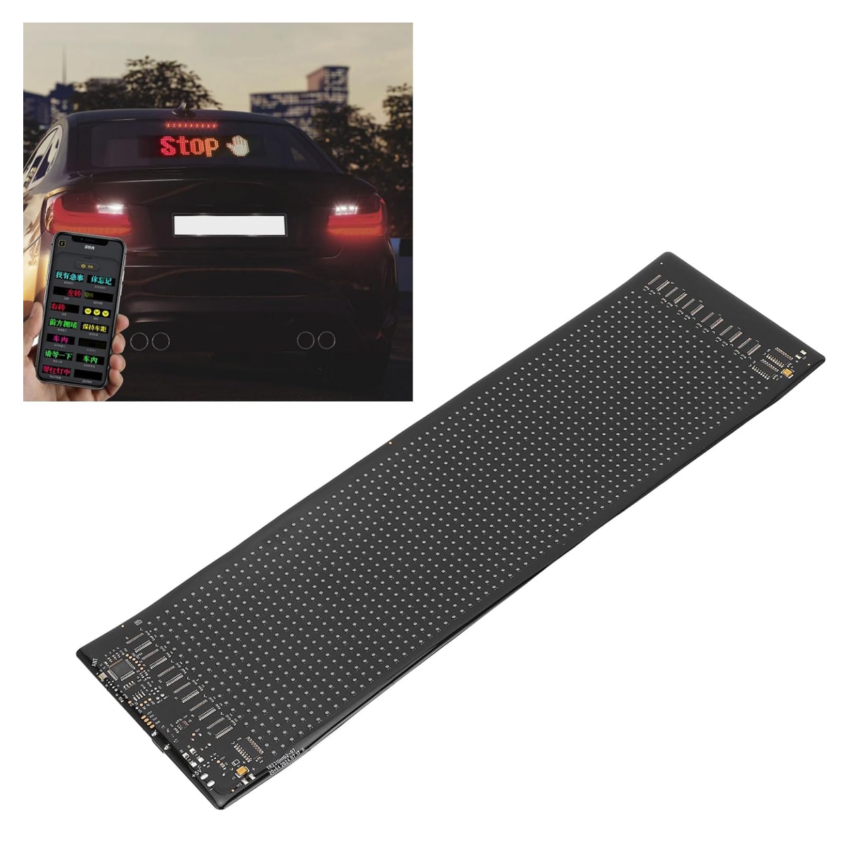 Miniatura 2 de Letrero LED Programable RGB 25cmx10cm